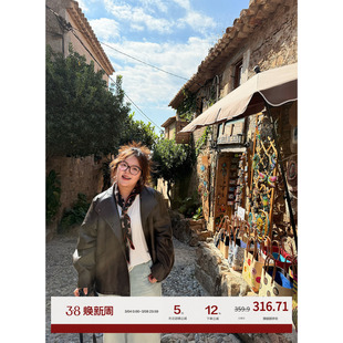 老章和小胖老钱可可棕皮衣外套女大码高级感秋季复古pu皮机车夹克