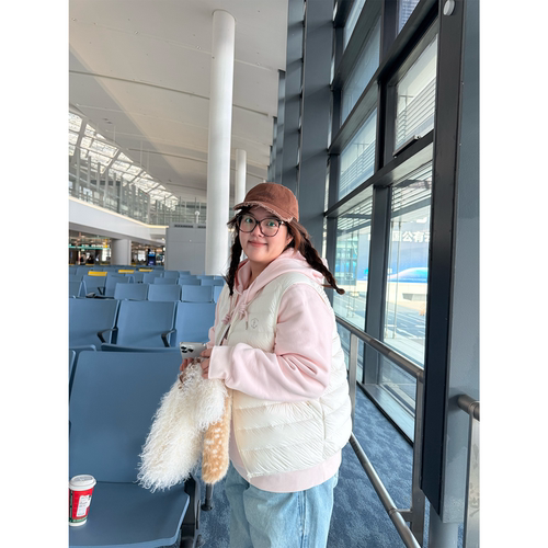 老章和小胖PONGKIKI叠穿神器90白鸭绒羽绒马甲女大码冬季坎肩背心
