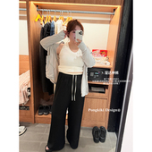 胖mm显瘦运动裤 老章和小胖PONGKIKI溜达神裤 女夏季 直筒休闲裤 大码