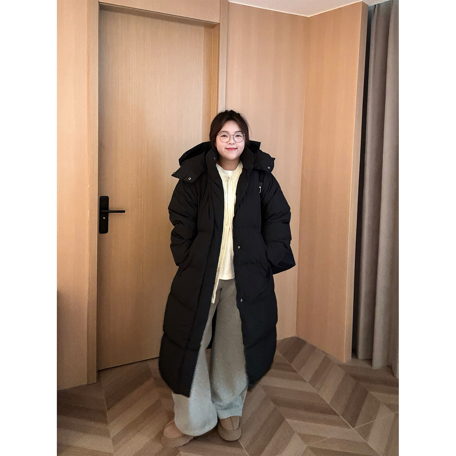 羽绒服长款PONGKIKIins