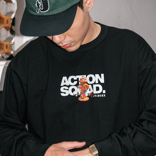 ACTIONS复古街头静物印花长袖