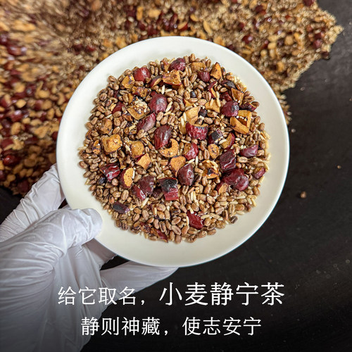 晚桔 小麦茶 配方来自饮食辨录 小麦红枣大米养生好眠茶泡着喝