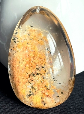 天然水晶吊坠巴西绿幽灵吊坠彩幽灵吊坠橙色幽灵吊坠男女生日礼物