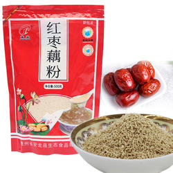 安龙红枣藕粉 贵州特产 兴义雄业莲藕早餐速溶冲调冲饮品500g袋装