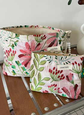 2026新款小众文艺国风化妆包外出护肤品收纳包便携旅行洗漱包女