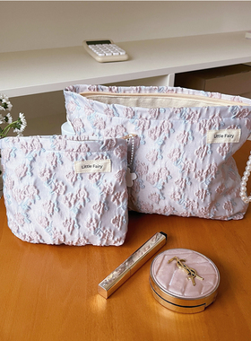 2026新款樱花化妆品包女便携式旅行大容量内胆卫生巾口红收纳小包