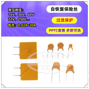 自恢复保险丝 PPTC 250V 0.11A 0.2A 0.3A 0.5A 0.6A 0.8A 2A 3A