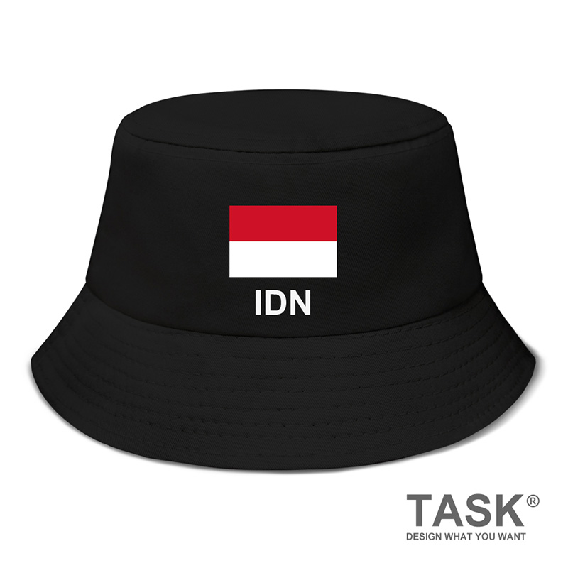 印度尼西亚Indonesia印尼国家帽子遮阳帽渔夫帽男女防晒帽设 无界