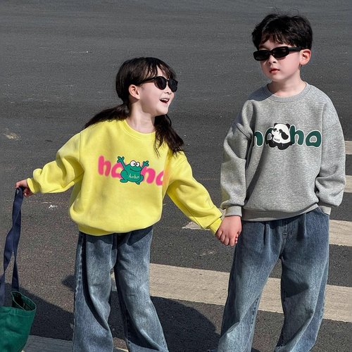 女童秋装新款儿童卫衣韩版印花打底衫长袖T恤衫宽松宝宝上衣装潮