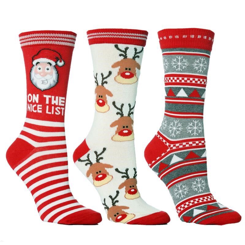 fashion christmas socks santa claus gift kids unisex xmas fu