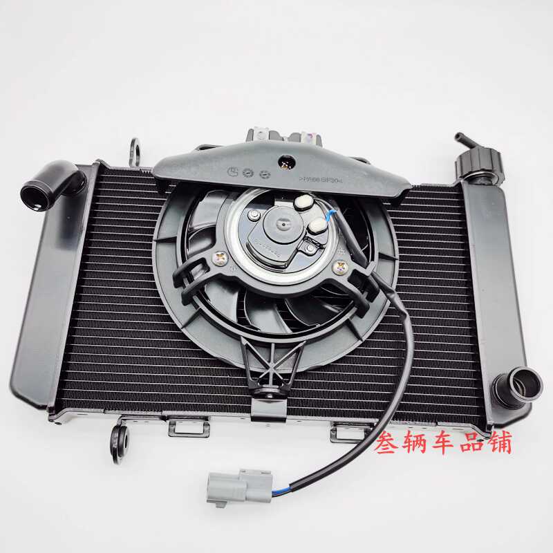 适用春风摩托车450SR/SRS水箱散热器焊接组件CF400-6/9水箱风扇