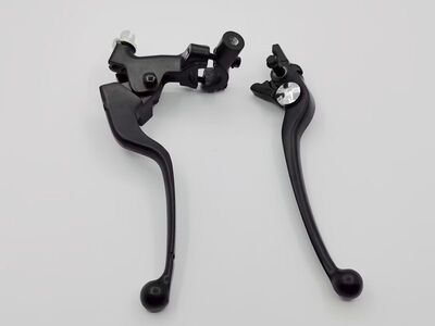 适配DR300 HJ300 HJ250摩托车离合器手把支座镜座左手柄牛角刹把