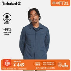 Timberland添柏岚官方男装外套式衬衫24夏季防紫外线防晒|A5XKU