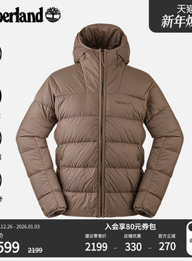 Timberland添柏岚男排骨羽绒服外套冬鹅绒800蓬保暖防泼水|A6MMB