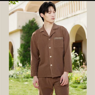 flossy弗劳思男士春秋德绒磨毛休闲家居服套装94X234新款2025