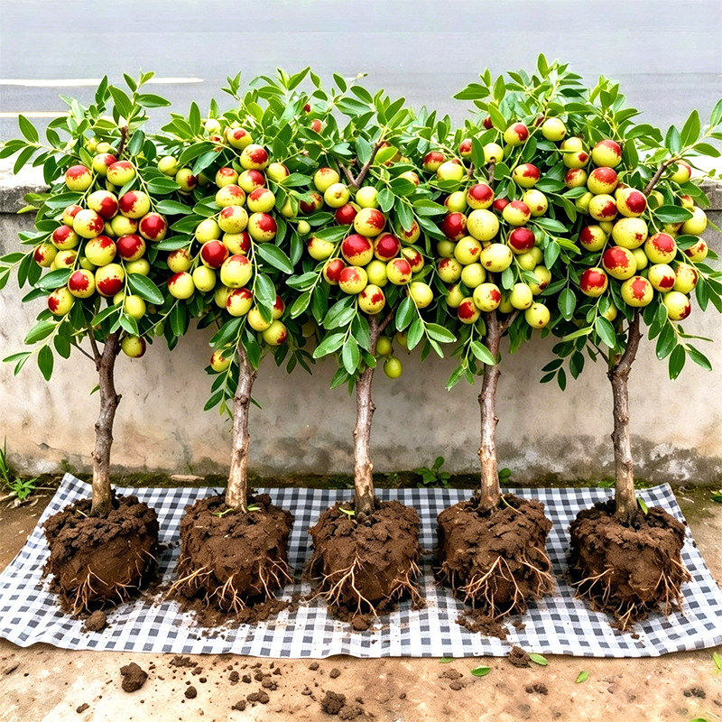 嫁接枣树苗特大沾化冬枣树苗冰糖枣苗盆栽地栽南北方种植当年结果