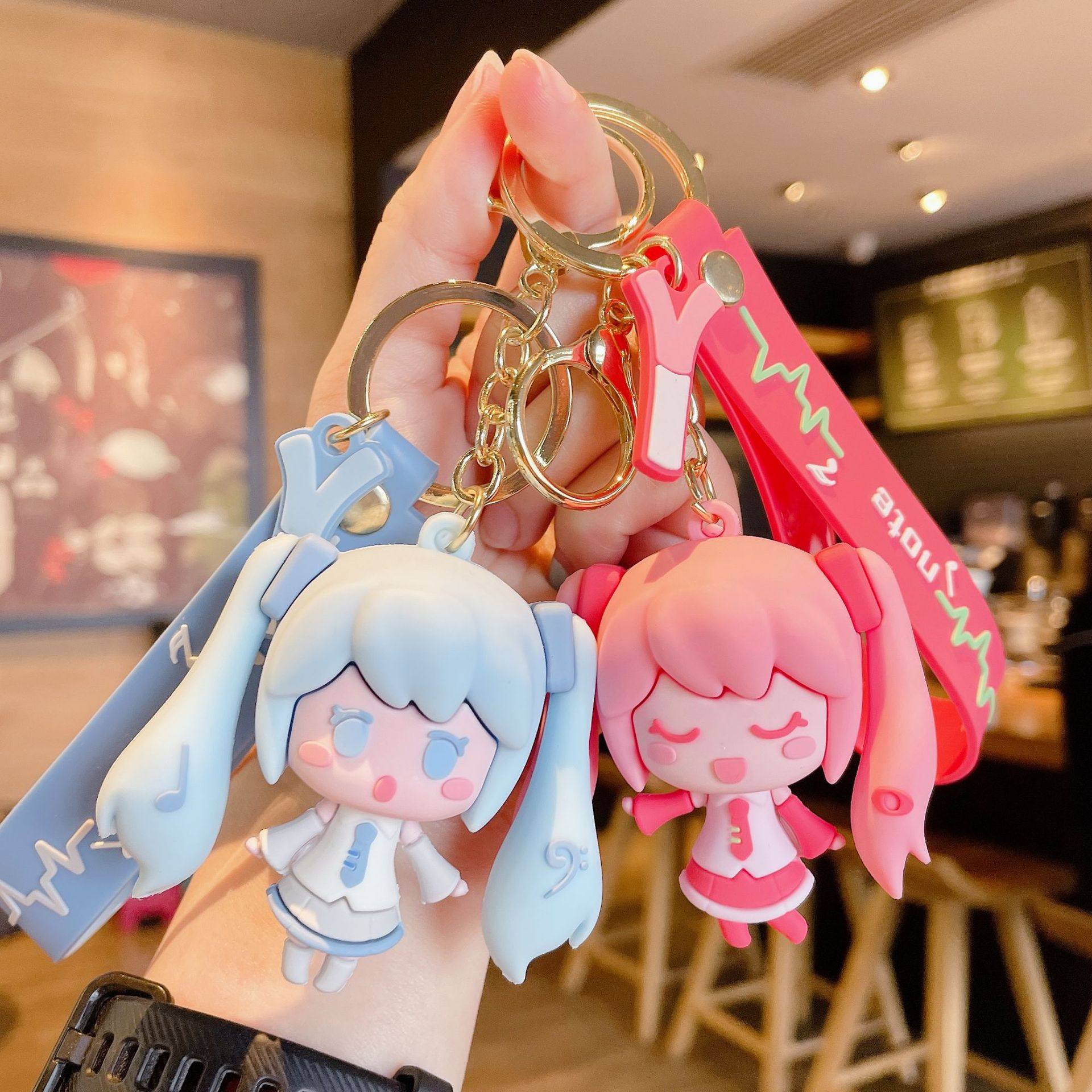 卡通滴胶初音少女钥匙扣情侣包包挂件挂饰钥匙圈小礼品批发节庆,节庆用品/礼品,钥匙扣,淘宝优惠券,粉丝福利购,淘宝优惠卷