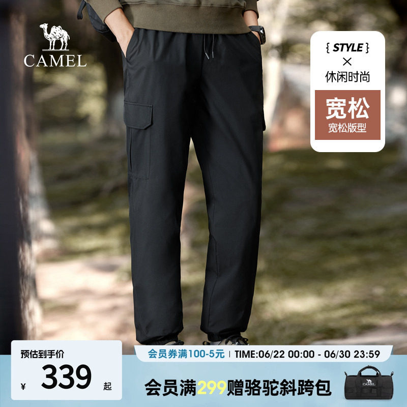骆驼男装男装羽绒裤保暖