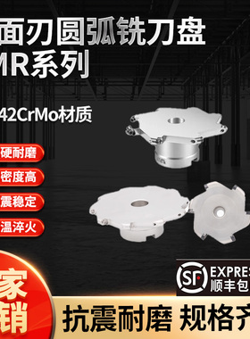 TMR圆鼻T型槽三面刃刀盘数控圆弧槽三面刃刀盘刀杆R3R4R5R6R8R10