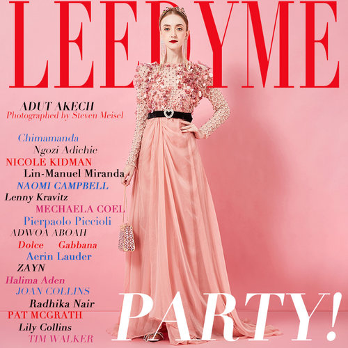 LEEDY＆ME甜美高开叉雪纺长裙