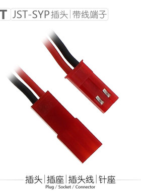 JST插头线SYP模型电池连接器RCY2P带线接头玩具插座LED灯具端子线