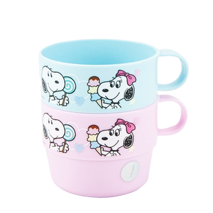 乐扣乐扣儿童水杯夏季宝宝可爱防摔洗漱杯幼儿园小学生史努比杯子