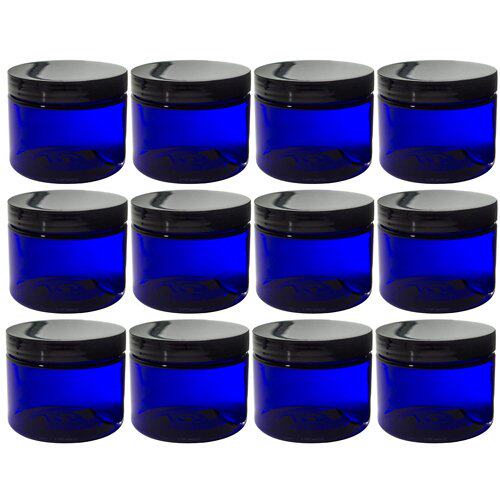 Cobalt Blue 2 oz PET ( BPA Free ) Plastic Jar ( 12 pack ) + Spatin the Rubber Material Science products, Rubber Products, Other rubber products category - from Buy2taobao.com to provide professional Taobao agent buy service