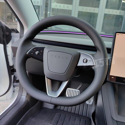 适用于特斯拉焕新版Model 3 Y YL专车专用手缝方向盘把套