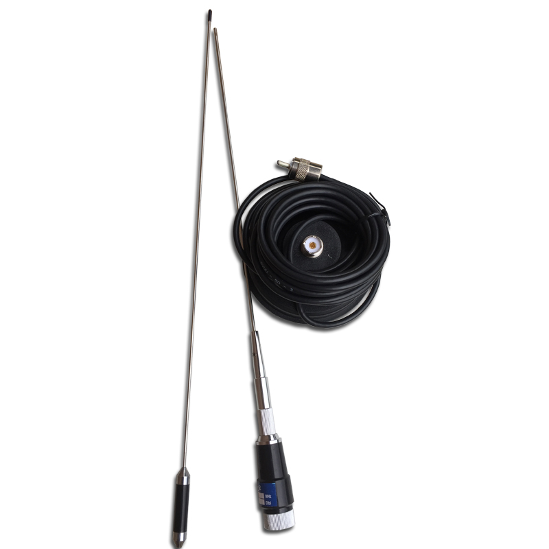 车载台对讲机和AIS船用天线套装加杆高增益5米馈线大吸盘锐播R607
