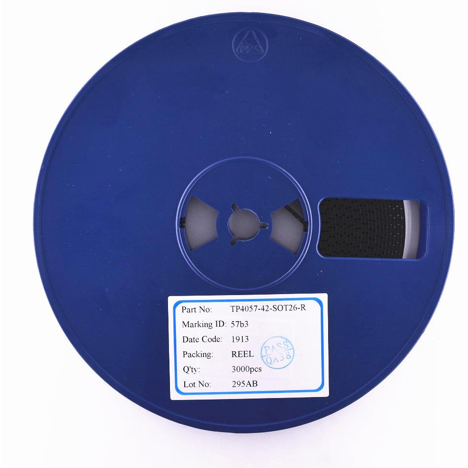 原装正品 贴片 TP4057 SOT-23-6 500mA 线性锂离子电池充电器芯片