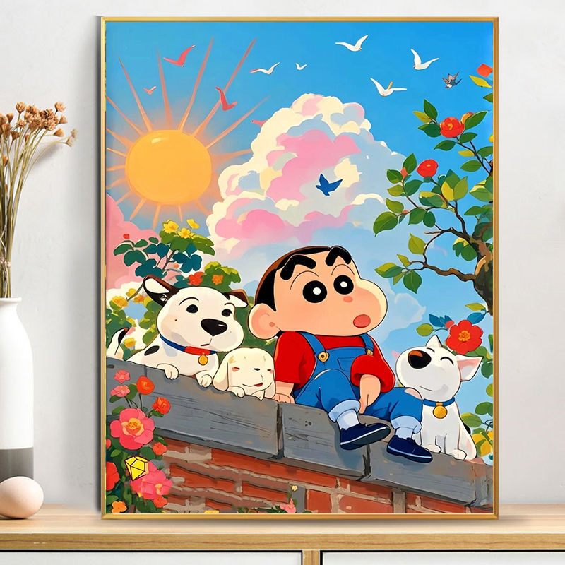 蜡笔小新卡通动漫钻石画