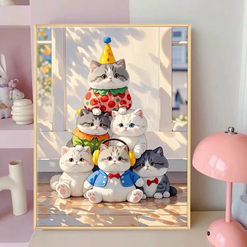 2025新款猫咪满钻钻石绣