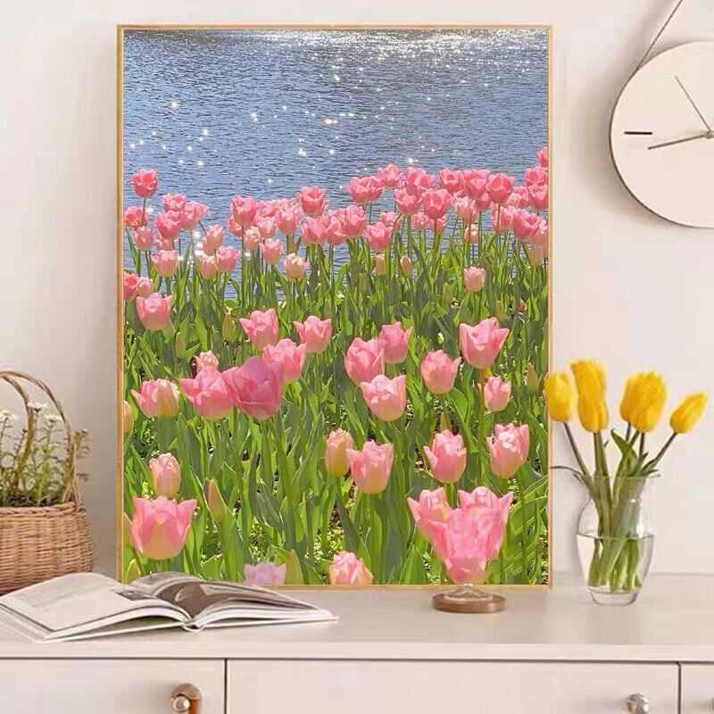 郁金香花钻石画十字绣2025新款