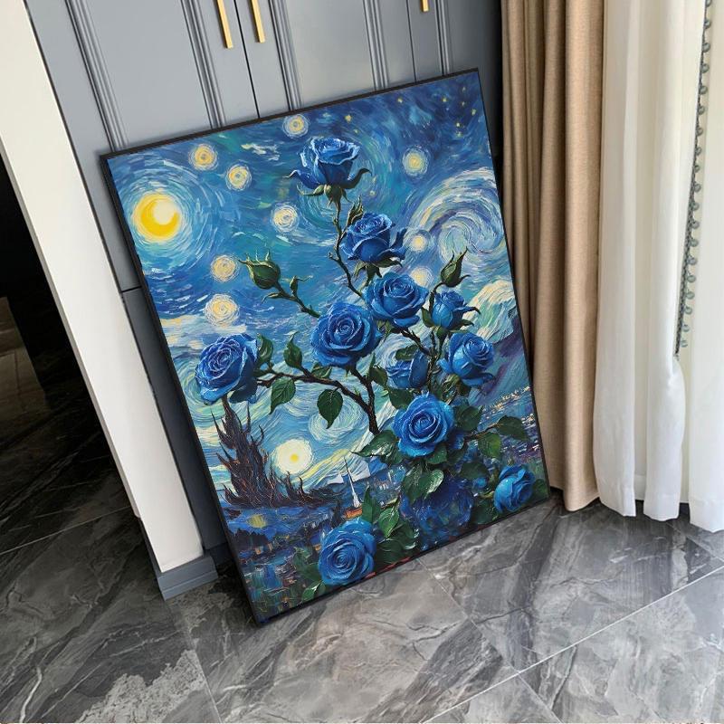 玫瑰花卉钻石画满钻5D