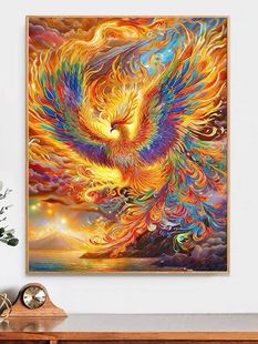 钻石画手工钻凤凰涅槃点贴钻十字绣客厅卧室2025满钻粘新款高颜值