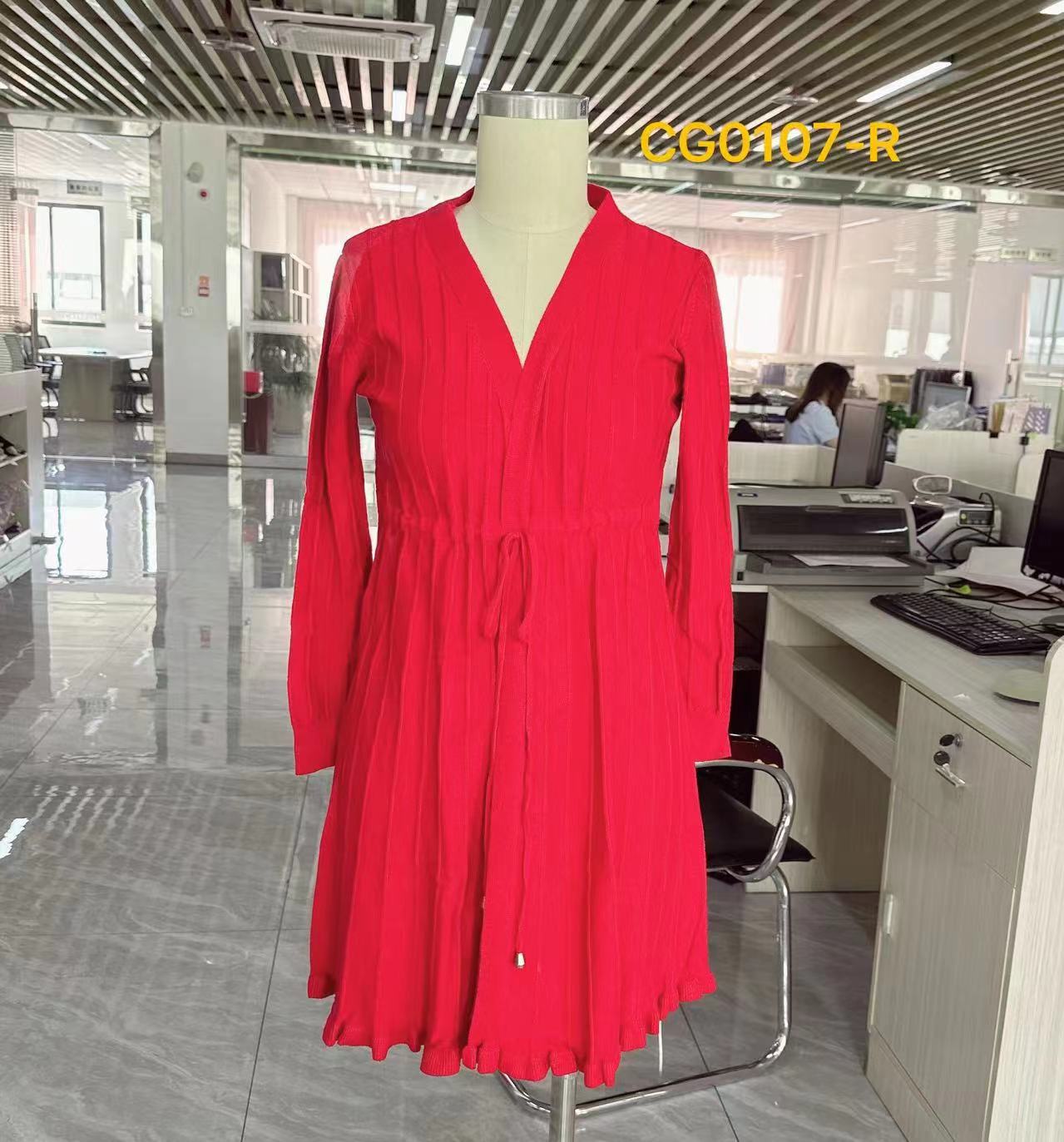 晴迷桂莉Cannelle时尚中长款开衫外套女士毛衫裙