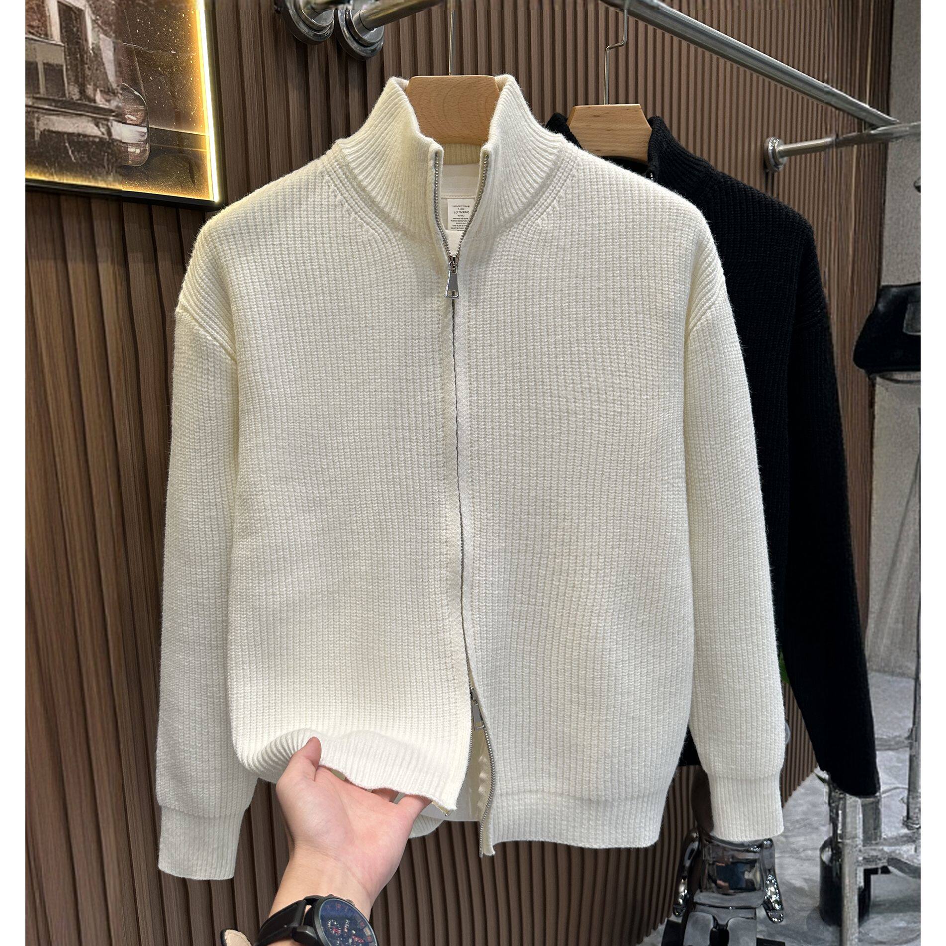秋冬季开衫男针织衫毛衣外套男