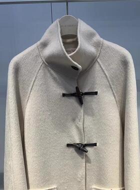 A1AAE4286 女2024冬专柜正品时髦牛角扣大衣A1AAE4286M1/G8