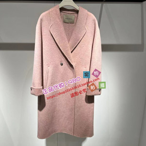 A1AAD4343太平鸟女装223冬专柜正品羊驼毛双面呢大衣A1AAD434311