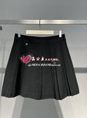 A1GED3202太平鸟女装2023秋专柜正品通勤百褶短裙A1GED320289