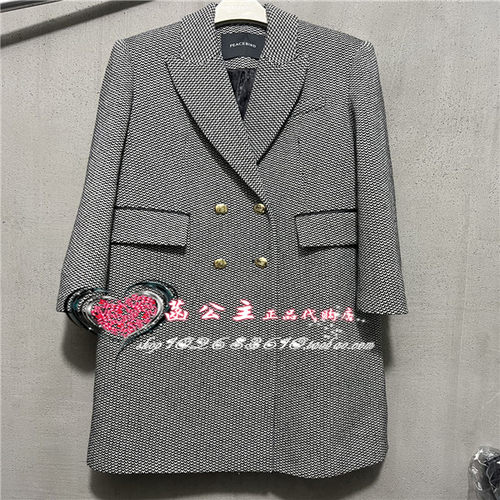 A1AAD4263太平鸟女装2023冬极简翻领大衣A1AAD426386
