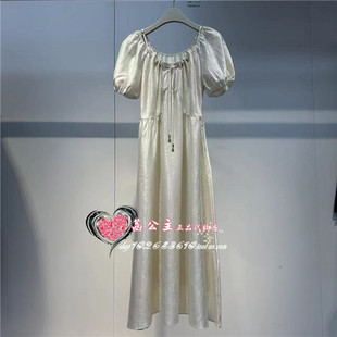 设计感系带连衣裙A1FAE288283 2024夏专柜正品 A1FAE2882 女装