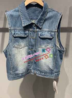 ROCOCO/洛可可女装专柜正品2025夏季牛仔马甲52285AC303-599