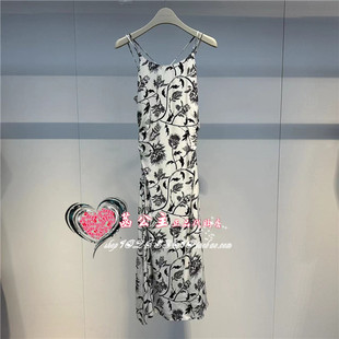 A1FAE2196太平鸟女装 优雅吊带连衣裙A1FAE2196C8 2024夏专柜正品