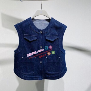 NUTS那时女装专柜正品国内代购2026春水洗牛仔马甲 7210301A1-599