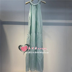 新中式 2024夏专柜正品 挂脖连衣裙A1FAE288041 女装 A1FAE2880