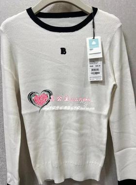 A1EED4139太平鸟女装2023冬专柜正品撞边极简打底衫A1EED413981