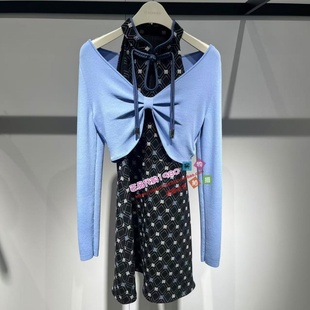 两件套国风提花连衣裙A1FAE3225C9 2024秋正品 A1FAE3225 女装