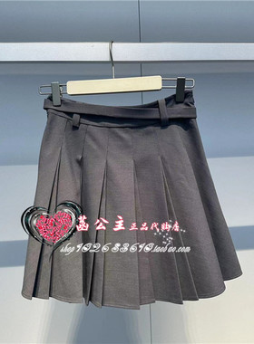 A1GEE2318太平鸟女装2024夏专柜正品气质百褶短裙A1GEE231886