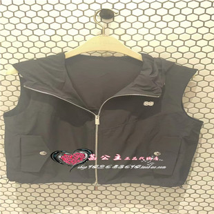 梭织连帽马夹A3BEE312389 2024秋专柜正品 A3BEE3123 女装